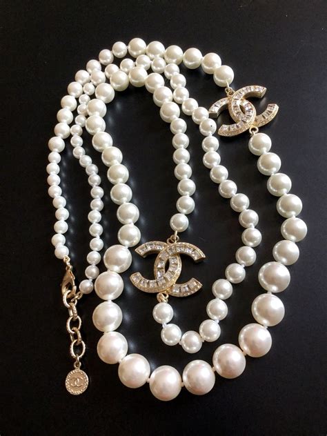 perlenkette chanel style|Chanel jewelry.